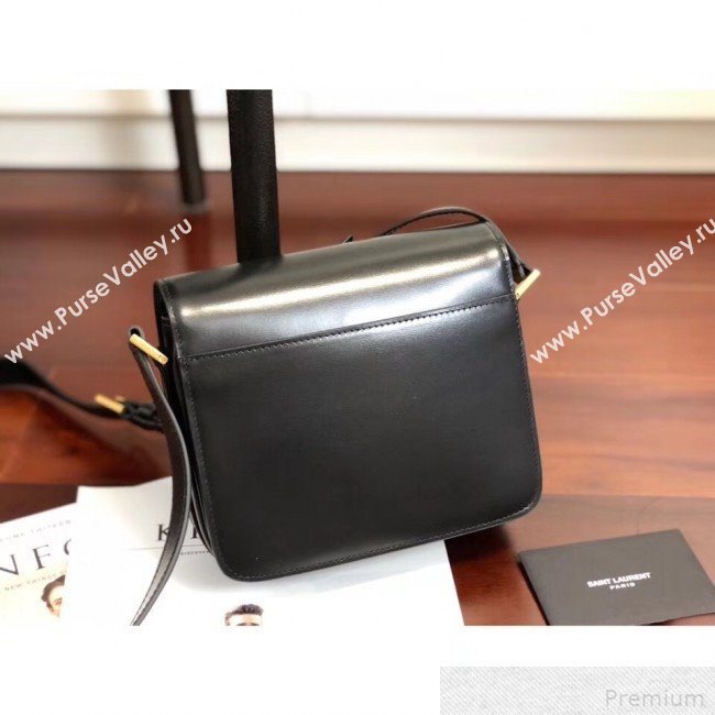 Saint Laurent LE 61 Small Saddle Bag in Smooth Leather 568569 Black 2019 (KTS-9041927)