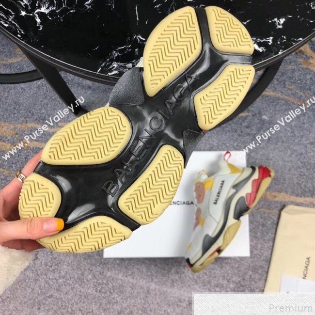 Balenciaga Triple S Sneakers Pink/Yellow (GD1054-9050805)