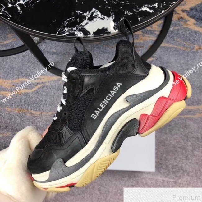 Balenciaga Triple S Sneakers Black/Multicolor Sole  (GD1054-9050809)