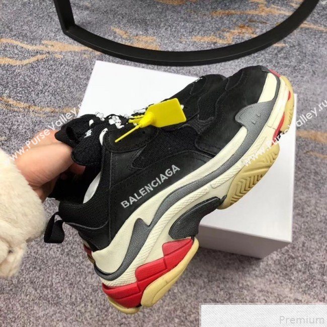 Balenciaga Triple S Sneakers Black/Multicolor Sole  (GD1054-9050809)