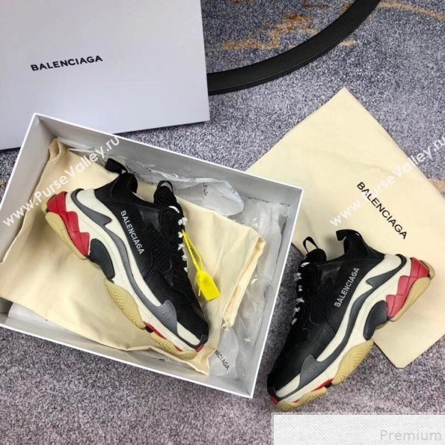 Balenciaga Triple S Sneakers Black/Multicolor Sole  (GD1054-9050809)
