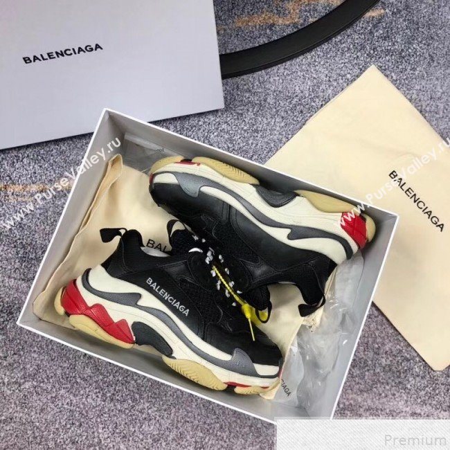 Balenciaga Triple S Sneakers Black/Multicolor Sole  (GD1054-9050809)