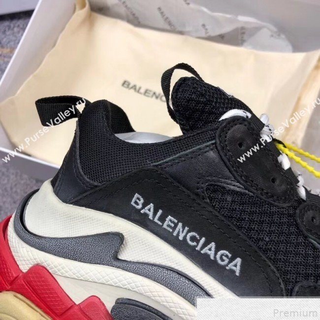 Balenciaga Triple S Sneakers Black/Multicolor Sole  (GD1054-9050809)