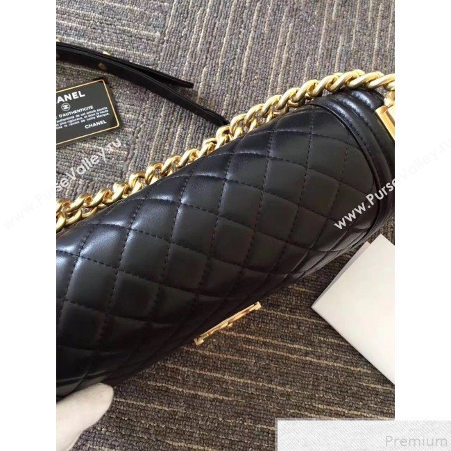 Chanel Quilted Lambskin Medium Boy Flap Bag with Gold Hardware(Top Quality) (SHUNY-9050715)