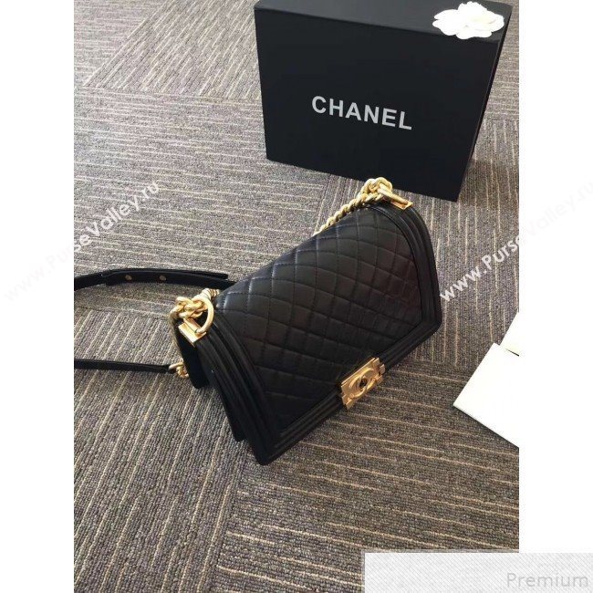 Chanel Quilted Lambskin Medium Boy Flap Bag with Gold Hardware(Top Quality) (SHUNY-9050715)