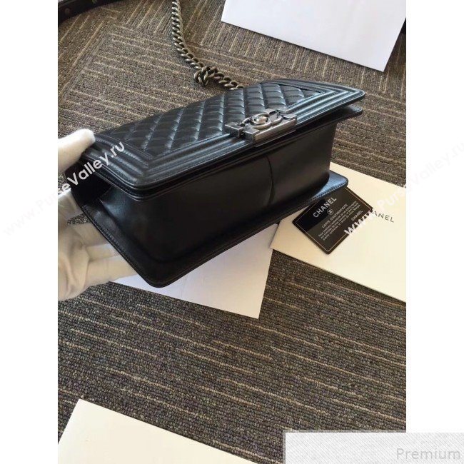 Chanel Quilted Lambskin Medium Boy Flap Bag with Silver Hardware(Top Quality) (SHUNY-9050825)