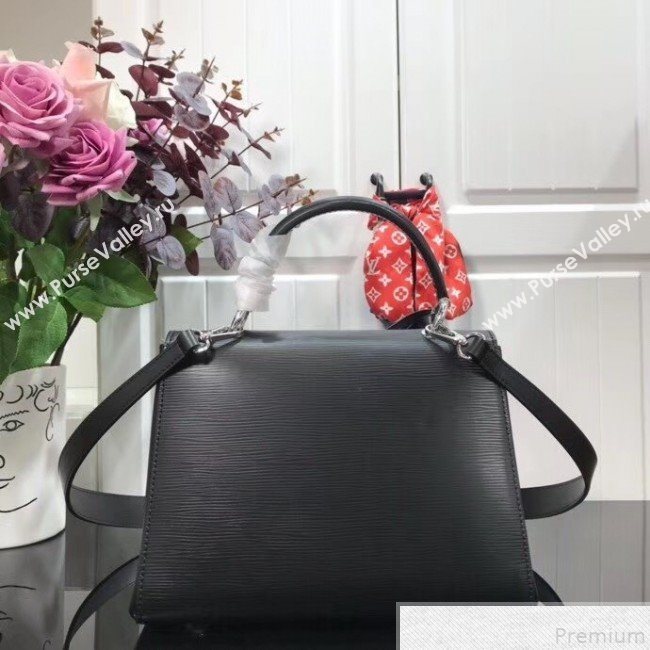 Louis Vuitton Grenelle PM Top Handle Bag in Epi Leather M53695 Black 2019 (KAIS-9050607)