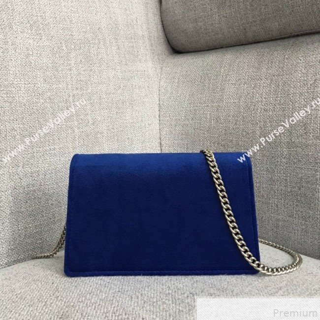 Gucci Dionysus Velvet Super Mini Bag 476432 Blue (SLP-9050610)