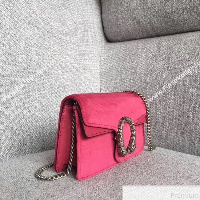 Gucci Dionysus Velvet Super Mini Bag 476432 Pink (SLP-9050609)