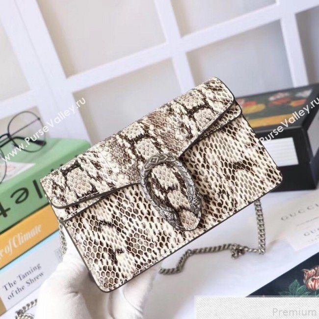 Gucci Dionysus Super Mini Snakeskin Bag 476432 Natural 2019 (XYS-9050612)