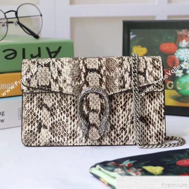 Gucci Dionysus Super Mini Snakeskin Bag 476432 Natural 2019 (XYS-9050612)