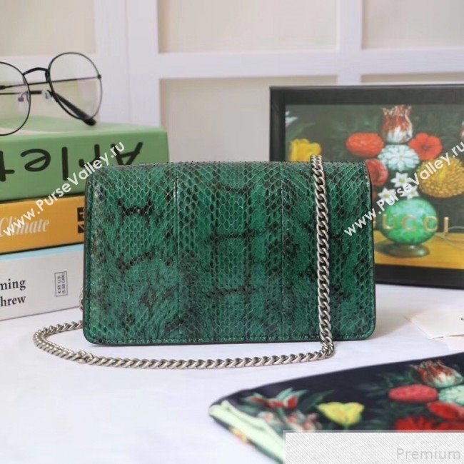 Gucci Dionysus Super Mini Snakeskin Bag 476432 Green 2019 (XYS-9050613)
