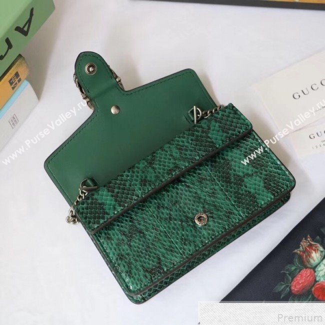 Gucci Dionysus Super Mini Snakeskin Bag 476432 Green 2019 (XYS-9050613)