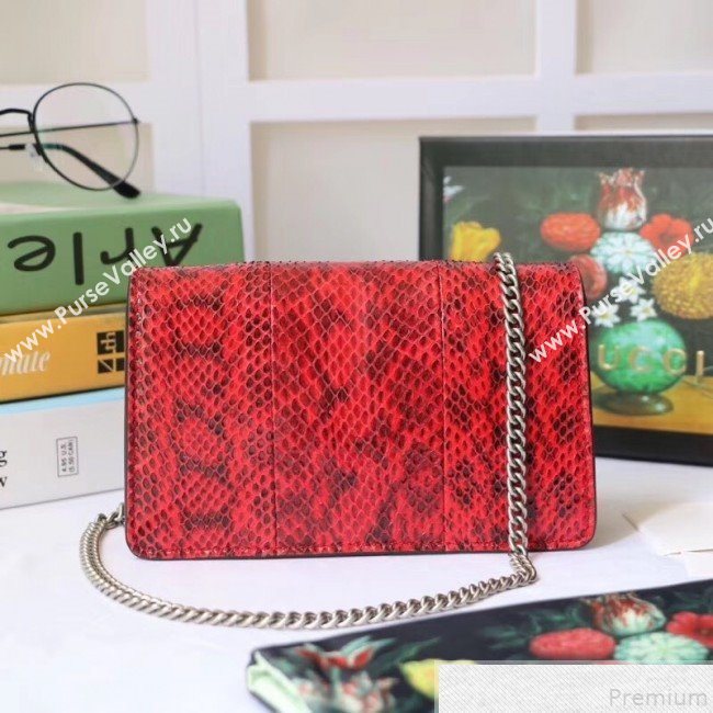 Gucci Dionysus Super Mini Snakeskin Bag 476432 Red 2019 (XYS-9050614)