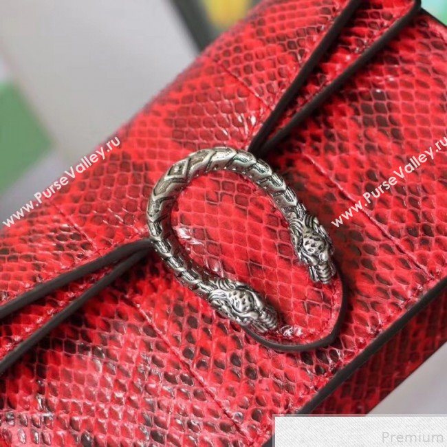 Gucci Dionysus Super Mini Snakeskin Bag 476432 Red 2019 (XYS-9050614)