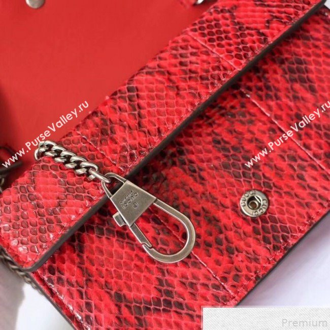 Gucci Dionysus Super Mini Snakeskin Bag 476432 Red 2019 (XYS-9050614)