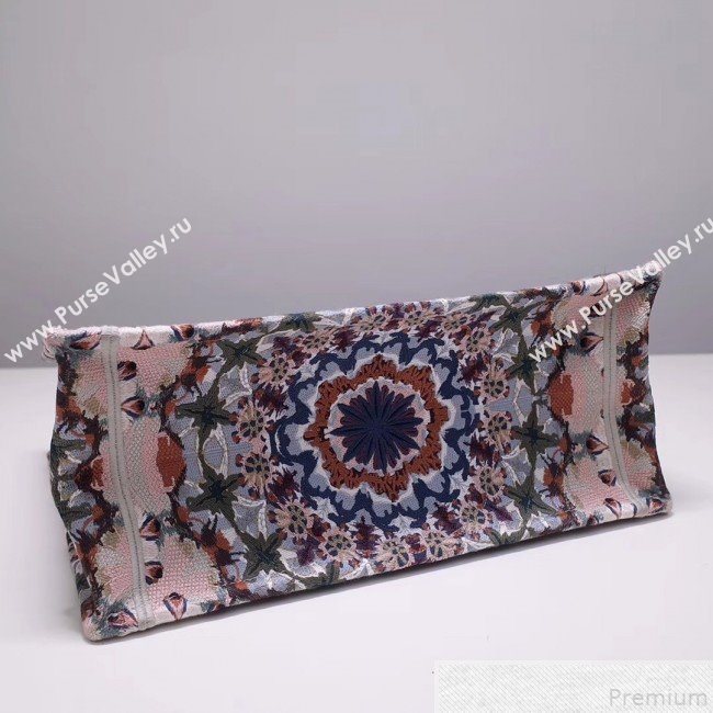 Dior Small Book Tote KaléiDiorscopic Embroidered Bag Pink/Multicolor 2019 (DMZ-9050711)