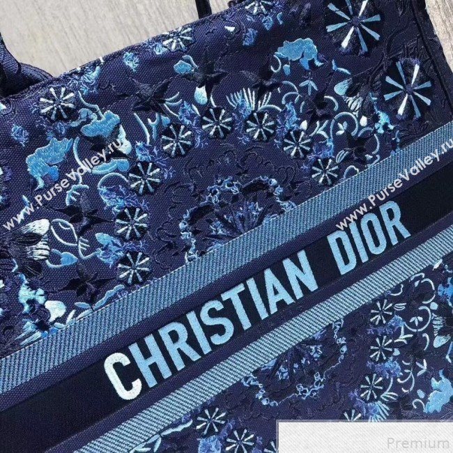 Dior Book Tote Blue KaléiDiorscopic Embroidered Bag 2019 (BFS-9050714)
