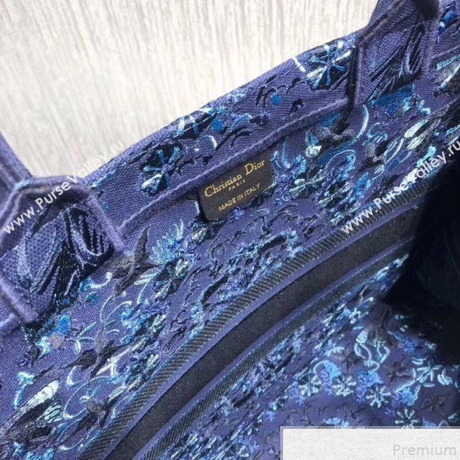Dior Book Tote Blue KaléiDiorscopic Embroidered Bag 2019 (BFS-9050714)