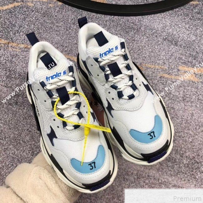 Balenciaga Triple S Sneakers Light Grey/Purple  (GD1054-9050759)