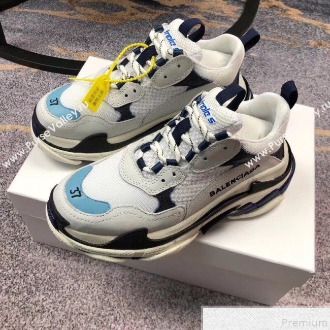 Balenciaga Triple S Sneakers Light Grey/Purple  (GD1054-9050759)