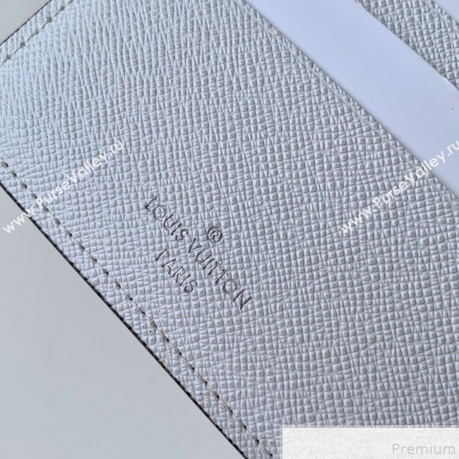 Louis Vuitton Travel Multiple Short Wallet in White Monogram Leather M67819 (FANG-9043032)