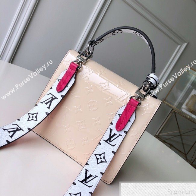 Louis Vuitton Spring Street Top Handle Bag in Creme White Vernis Leather M90454 2019 (KD-9043040)