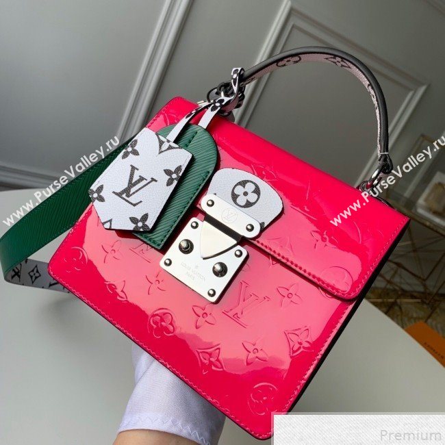 Louis Vuitton Spring Street Top Handle Bag in Red Vernis Leather M90454 2019 (KD-9043041)