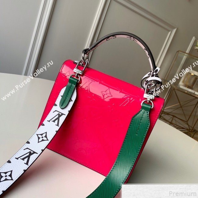 Louis Vuitton Spring Street Top Handle Bag in Red Vernis Leather M90454 2019 (KD-9043041)