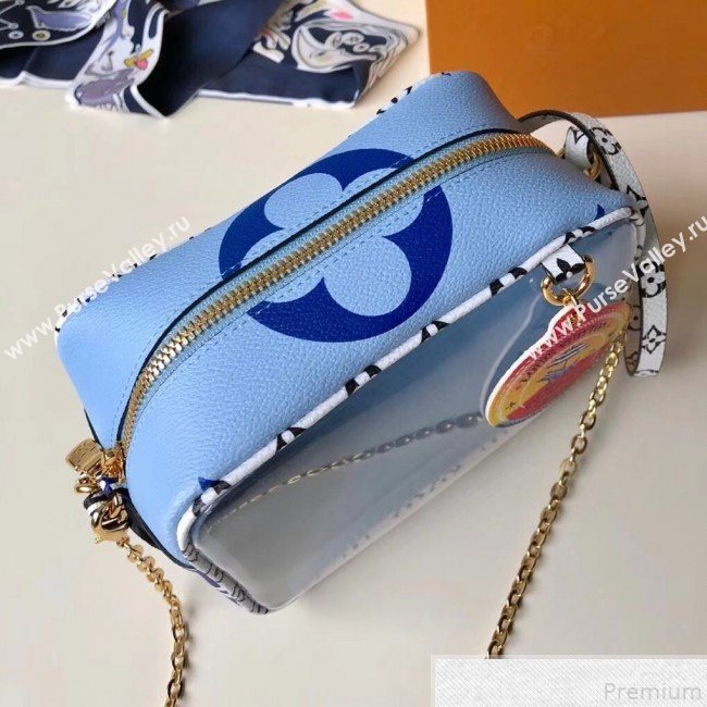 Louis Vuitton Beach Pouch in Monogram Canvas and PVC M67611 Blue 2019 (KD-9043042)