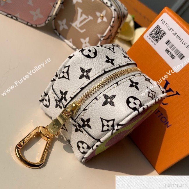 Louis Vuitton Giant Monogram Cube Coin Purse M67669 Yellow/Purple (KD-9043044)