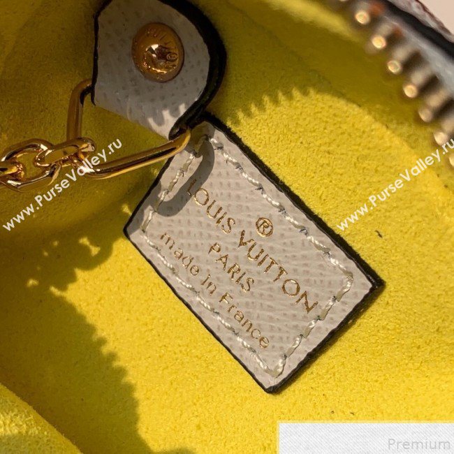 Louis Vuitton Giant Monogram Cube Coin Purse M67669 Yellow/Purple (KD-9043044)