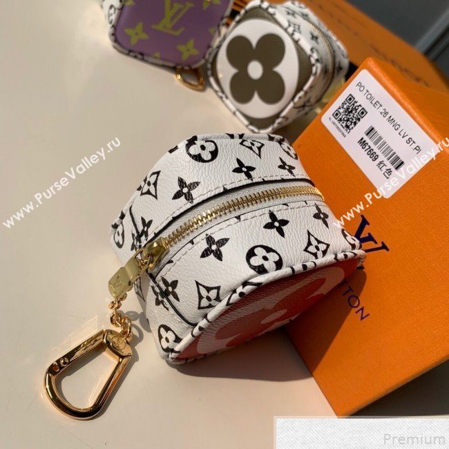 Louis Vuitton Giant Monogram Cube Coin Purse M67669 Pink/Red (KD-9043045)