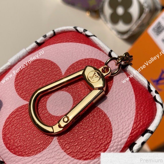 Louis Vuitton Giant Monogram Cube Coin Purse M67669 Pink/Red (KD-9043045)