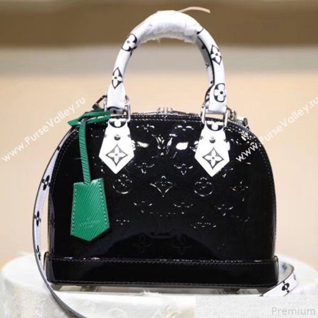 Louis Vuitton Alma BB in Monogram Vernis Leather M90447 Black 2019 (LVSJ-9043046)