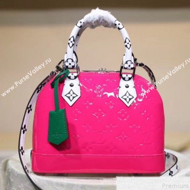 Louis Vuitton Alma BB in Monogram Vernis Leather M90447 Pink 2019 (LVSJ-9043047)