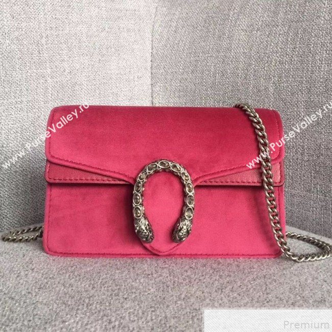 Gucci Dionysus Velvet Super Mini Bag 476432 Pink (SLP-9050609)