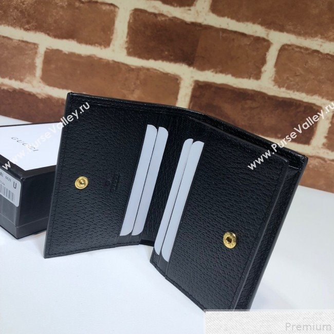 Gucci Ophidia Card Case Wallet 523155 Black (DLH50717)