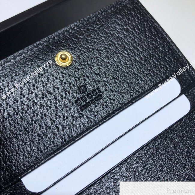 Gucci Ophidia Card Case Wallet 523155 Black (DLH50717)