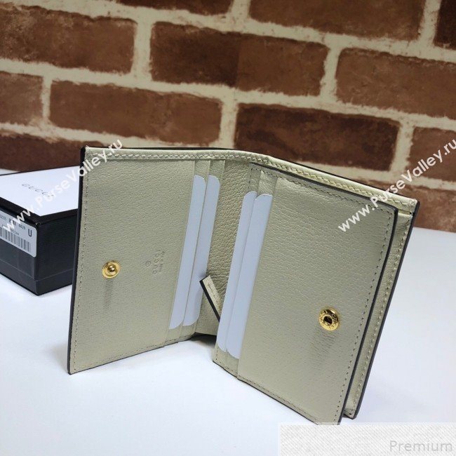 Gucci Ophidia Card Case Wallet 523155 White  (DLH50716)