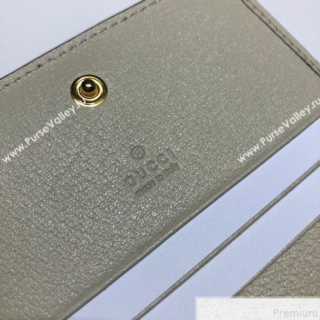 Gucci Ophidia Card Case Wallet 523155 White  (DLH50716)