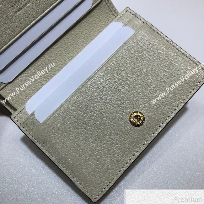 Gucci Ophidia Card Case Wallet 523155 White  (DLH50716)