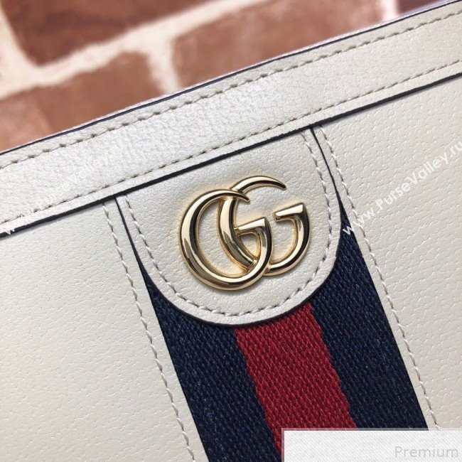 Gucci Ophidia Zip Around Wallet 523154 White  (DLH50719)