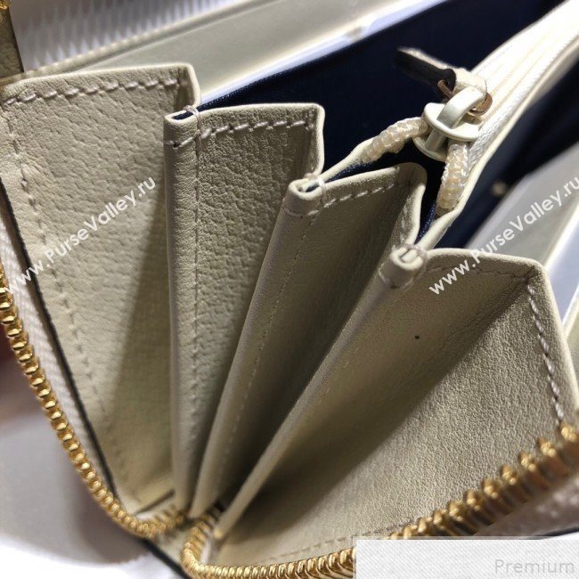 Gucci Ophidia Zip Around Wallet 523154 White  (DLH50719)