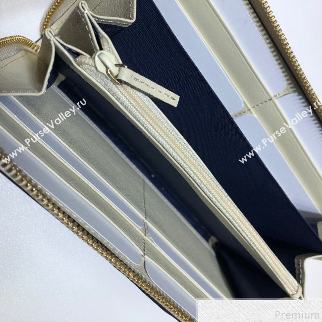 Gucci Ophidia Zip Around Wallet 523154 White  (DLH50719)