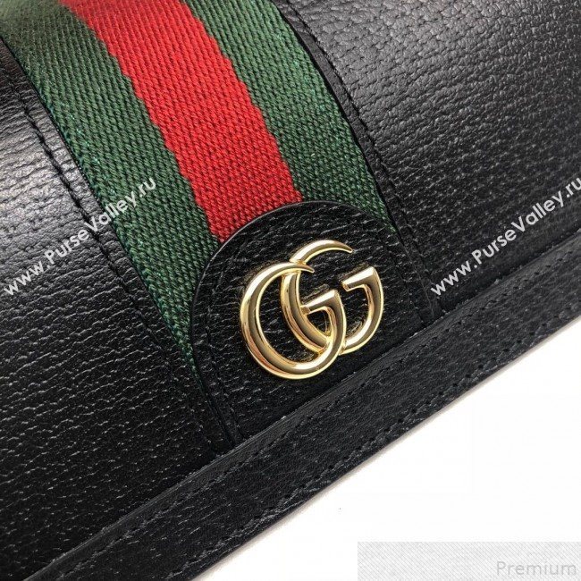Gucci Ophidia Flap Continental Wallet 523153 Black (DLH50723)