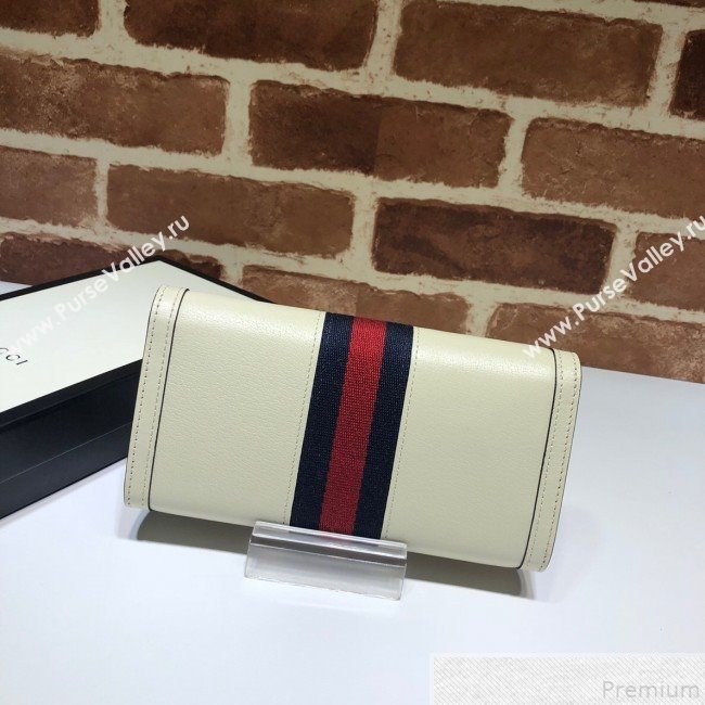 Gucci Ophidia Flap Continental Wallet 523153 White  (DLH50722)