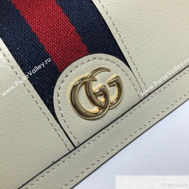 Gucci Ophidia Flap Continental Wallet 523153 White  (DLH50722)