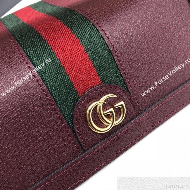 Gucci Ophidia Flap Continental Wallet 523153 Burgundy (DLH50724)