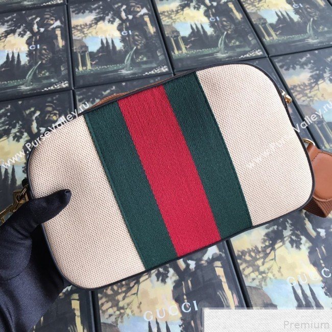 Gucci Beige Vintage Canvas Camera Shoulder Bag 575073 2019 (DLH-9050726)
